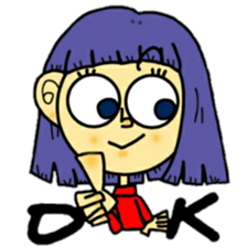 outrageous hair sticker #13971415