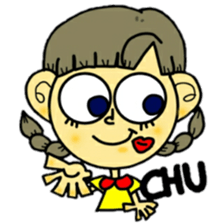 outrageous hair sticker #13971417