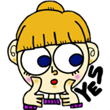 outrageous hair sticker #13971418