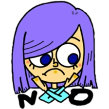 outrageous hair sticker #13971419