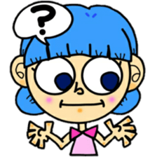 outrageous hair sticker #13971421