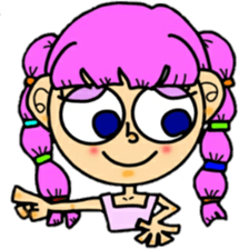 outrageous hair sticker #13971422