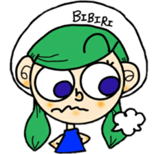 outrageous hair sticker #13971423