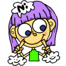 outrageous hair sticker #13971425