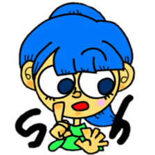 outrageous hair sticker #13971427