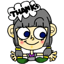 outrageous hair sticker #13971429