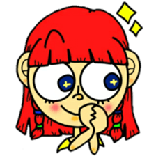 outrageous hair sticker #13971434