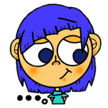 outrageous hair sticker #13971435