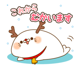 Stinging tongue sealand Vulgar Bear Xmas sticker #13971616