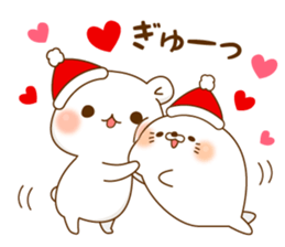 Stinging tongue sealand Vulgar Bear Xmas sticker #13971620