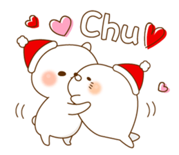 Stinging tongue sealand Vulgar Bear Xmas sticker #13971621