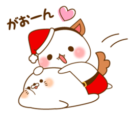 Stinging tongue sealand Vulgar Bear Xmas sticker #13971627