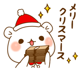 Stinging tongue sealand Vulgar Bear Xmas sticker #13971630