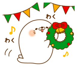 Stinging tongue sealand Vulgar Bear Xmas sticker #13971639