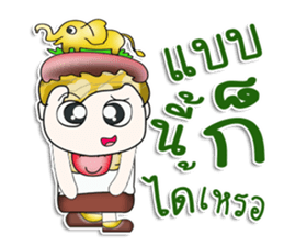 Mr. Kawada. Love elephant!! sticker #13971820