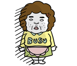 Ugly but charming mama warm version. sticker #13972002