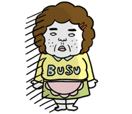 Ugly but charming mama warm version. sticker #13972002