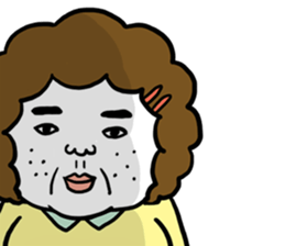 Ugly but charming mama warm version. sticker #13972003