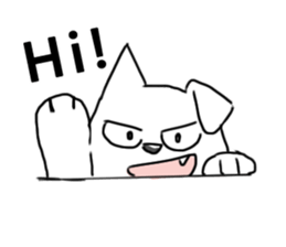 Taromaru-White Wolf sticker #13972058