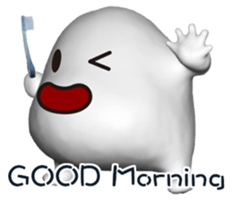 Mysterious white creatures sticker #13972535