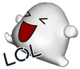 Mysterious white creatures sticker #13972536