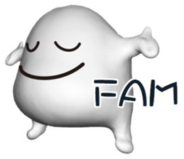 Mysterious white creatures sticker #13972537