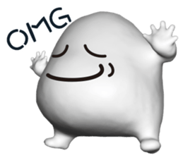 Mysterious white creatures sticker #13972543