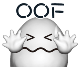 Mysterious white creatures sticker #13972545