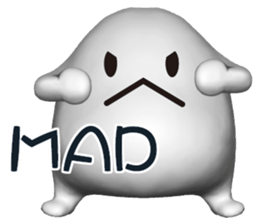 Mysterious white creatures sticker #13972547