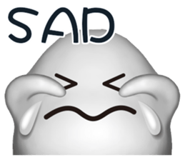 Mysterious white creatures sticker #13972548