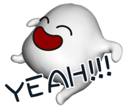 Mysterious white creatures sticker #13972555