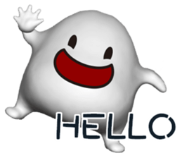 Mysterious white creatures sticker #13972558