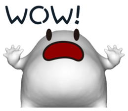 Mysterious white creatures sticker #13972559