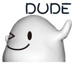 Mysterious white creatures sticker #13972560