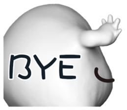 Mysterious white creatures sticker #13972565