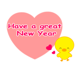 PIYOCHAN Moving [X'mas&NewYear][English] sticker #13973220