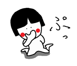 Bear of the bobbed hair sticker #13973264