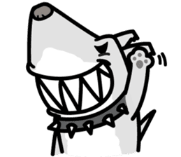 Shark Dog surf sticker #13973494