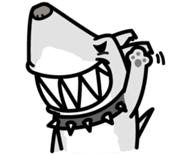 Shark Dog surf sticker #13973494