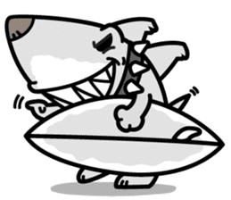 Shark Dog surf sticker #13973495