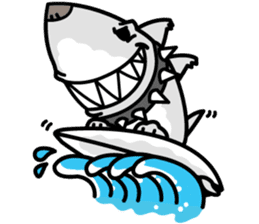 Shark Dog surf sticker #13973499