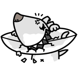 Shark Dog surf sticker #13973501