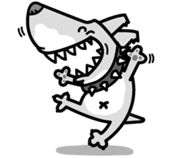 Shark Dog surf sticker #13973506