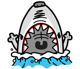 Shark Dog surf sticker #13973508