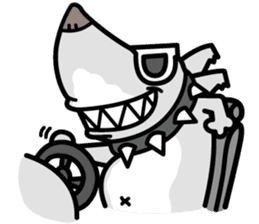 Shark Dog surf sticker #13973513