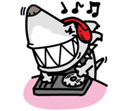 Shark Dog surf sticker #13973522