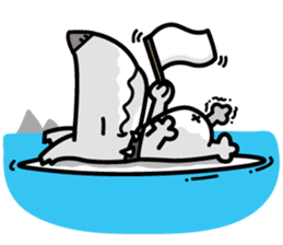 Shark Dog surf sticker #13973526