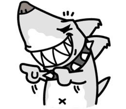 Shark Dog surf sticker #13973533