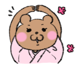 Bear couple plays Okinawa SANSHIN sticker #13973537