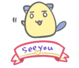 Ribonmayuneko sticker #13973786